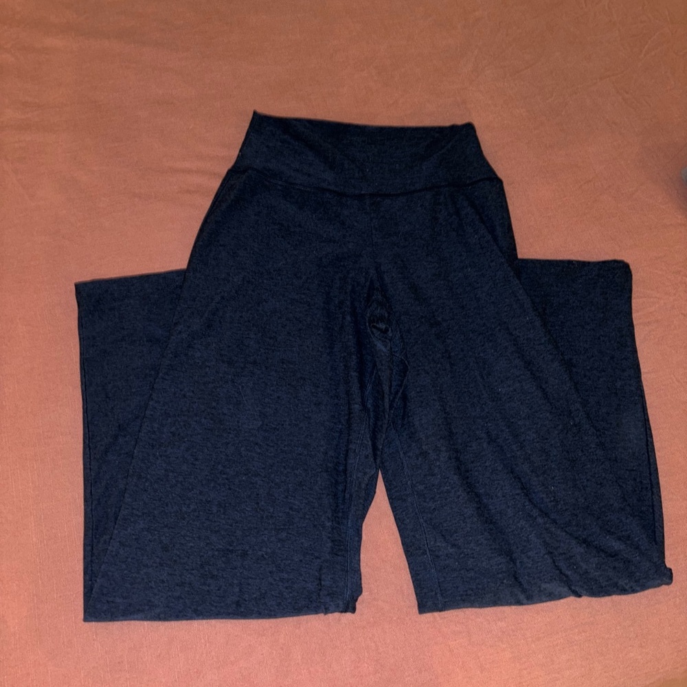 Outdoor Voices Navy Cloudknit Wide Leg Pant